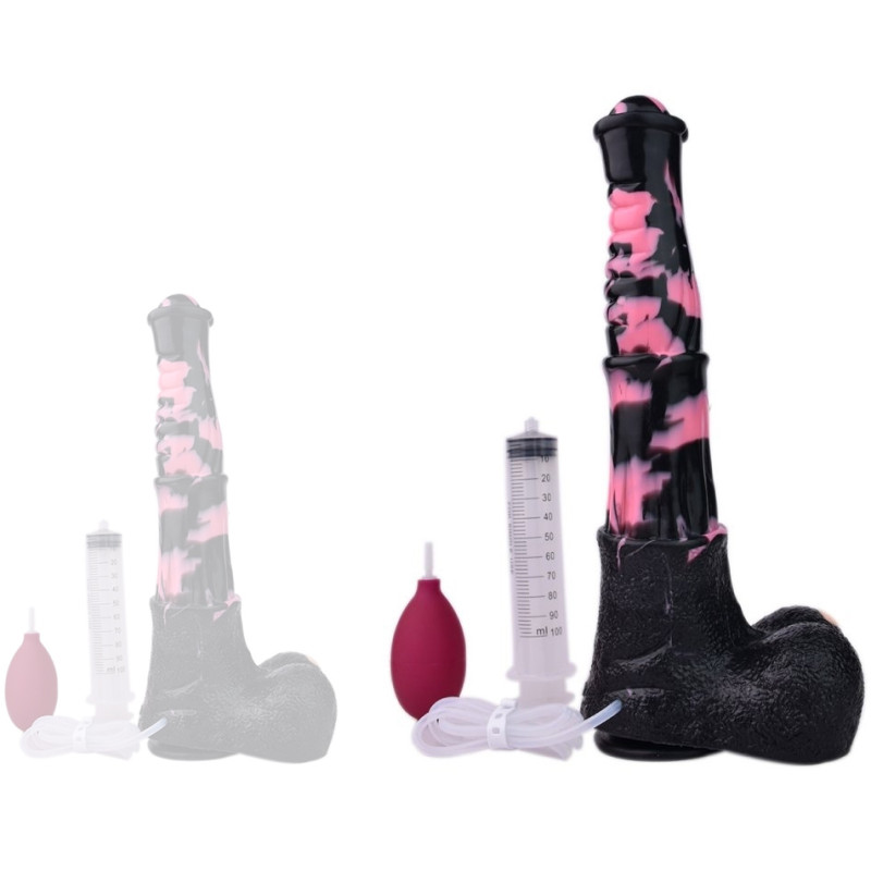 Bad Horse Gode Éjaculateur Horse Tinulf Squirt L 28 x 6.5 cm Noir-Rose